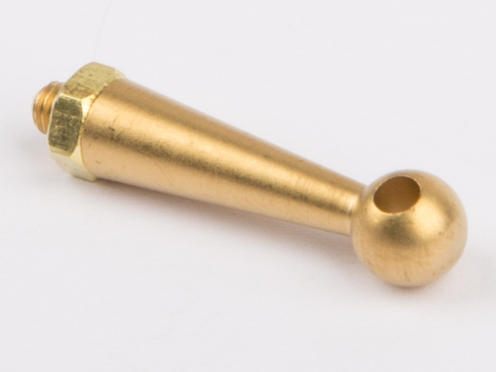 Handrail support, brass, with nut D21, D456